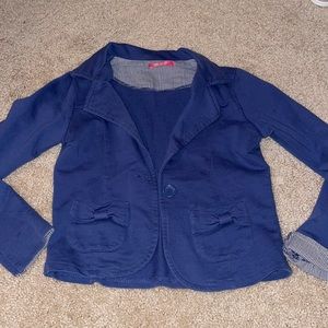 Girls soft blue Size 7/8 blazer